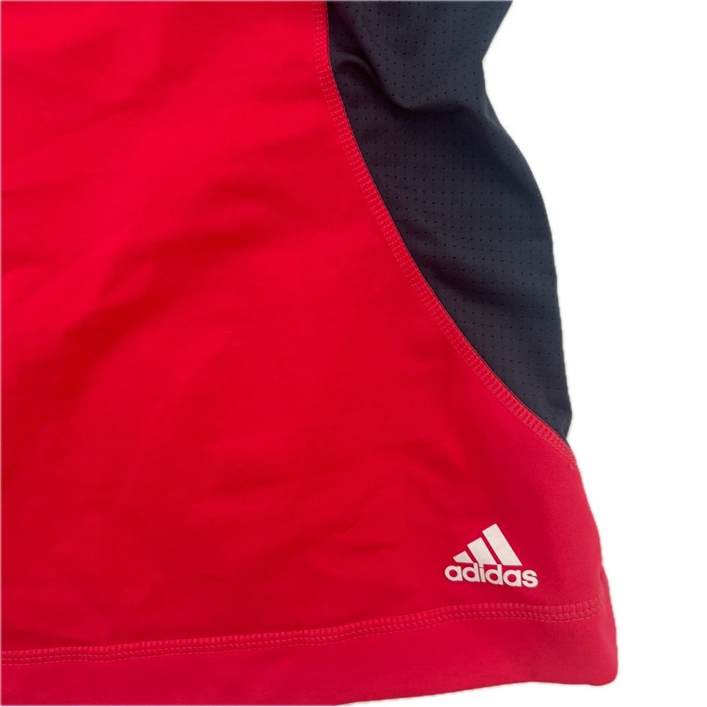 Adidas Thermo System Racer Back Workout Tank Top Coral Red/Graphite Size Large - Picture 10 of 16